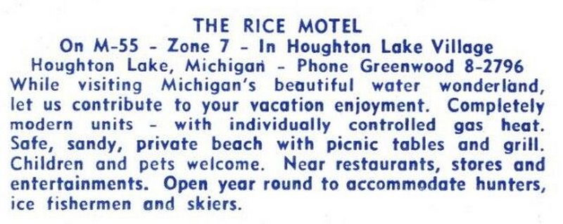 Rice Motel (South Bay Motel Apartments) - Vintage Postcard (newer photo)